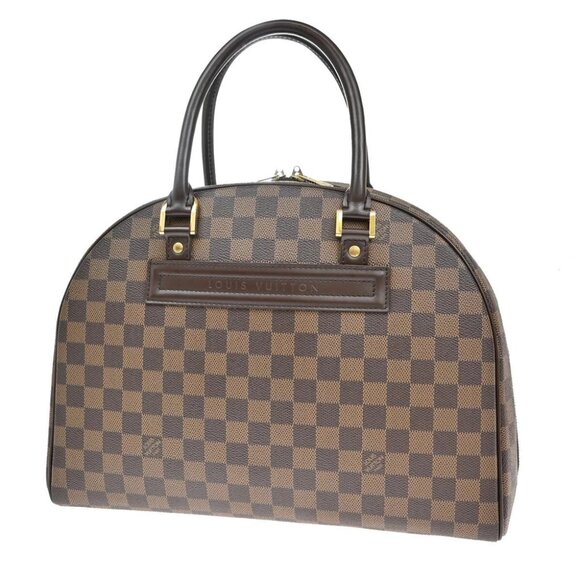 LOUIS VUITTON Nolita Hand Bag Damier Ebene Leather Brown France - Picture 1 of 16